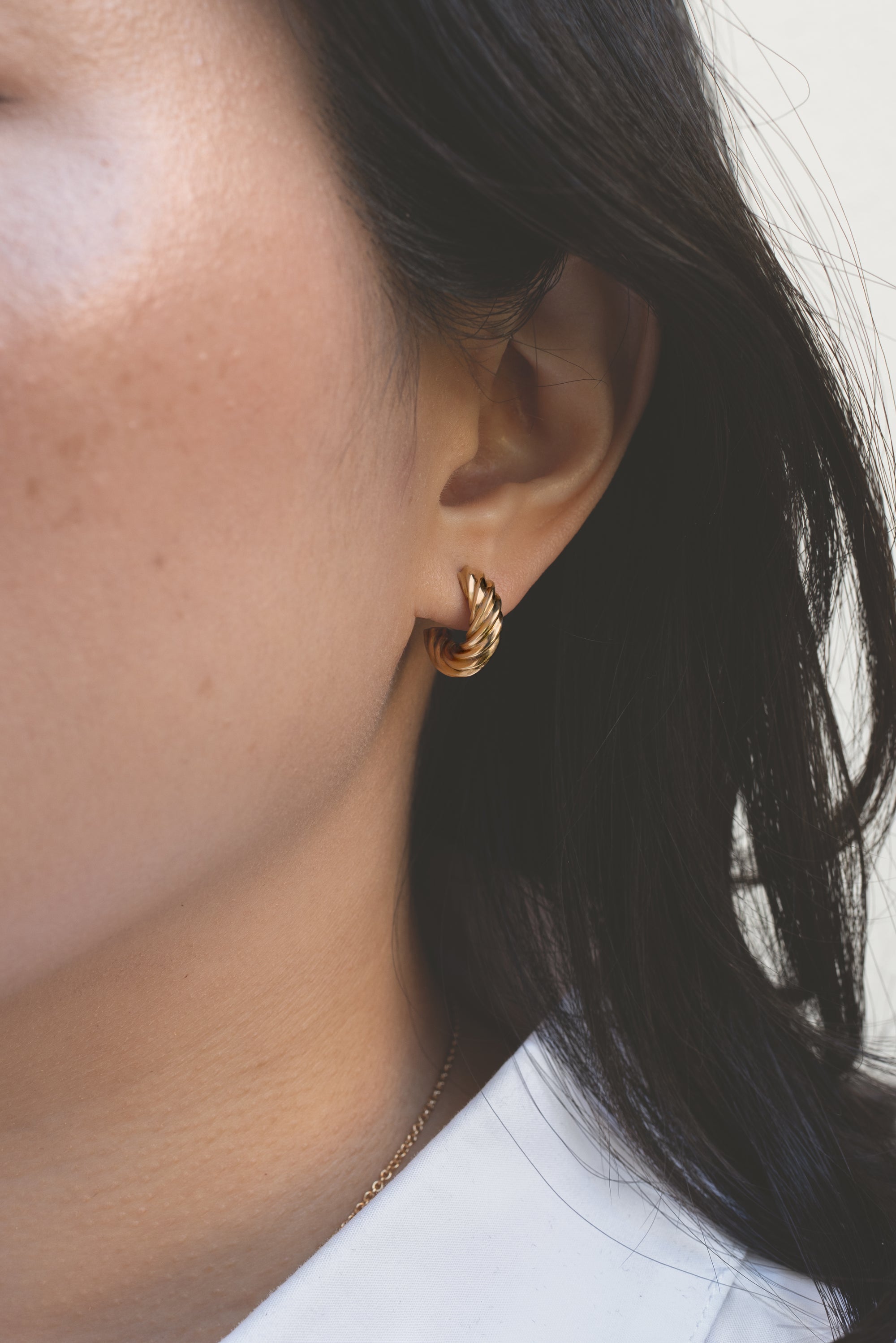 Cruller Huggie Earrings