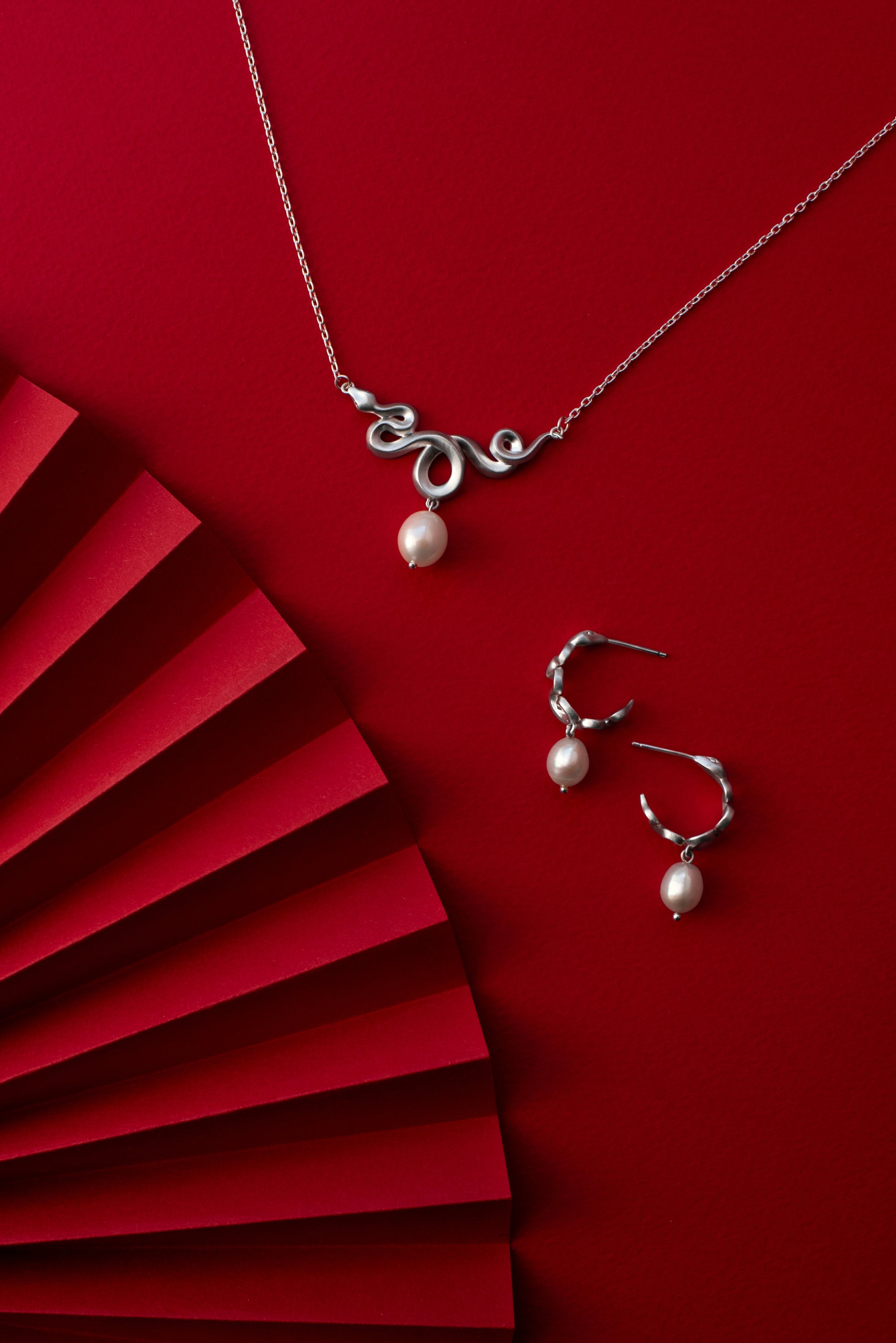 Pearl Snake Necklace