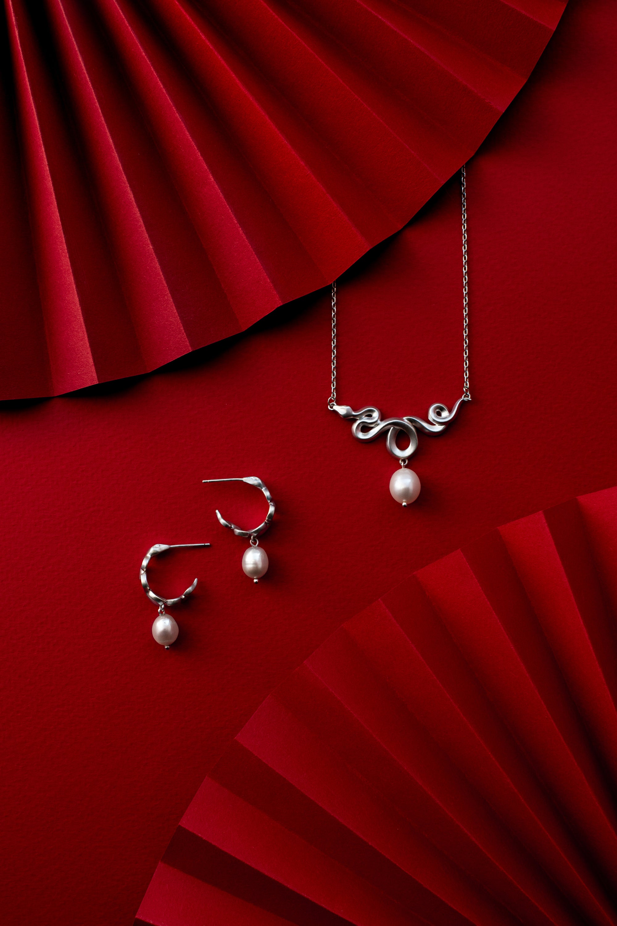 Pearl Snake Necklace
