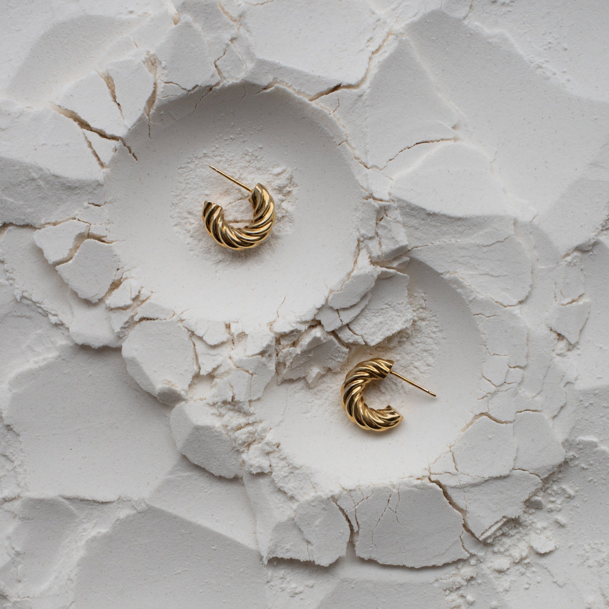 Cruller Huggie Earrings