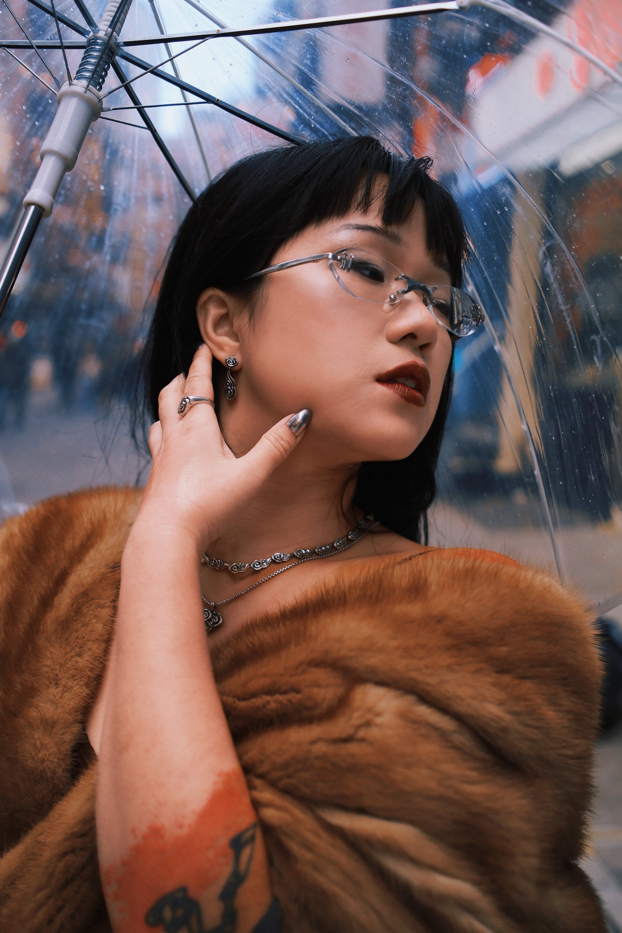 Auspicious Cloud Drop Earrings