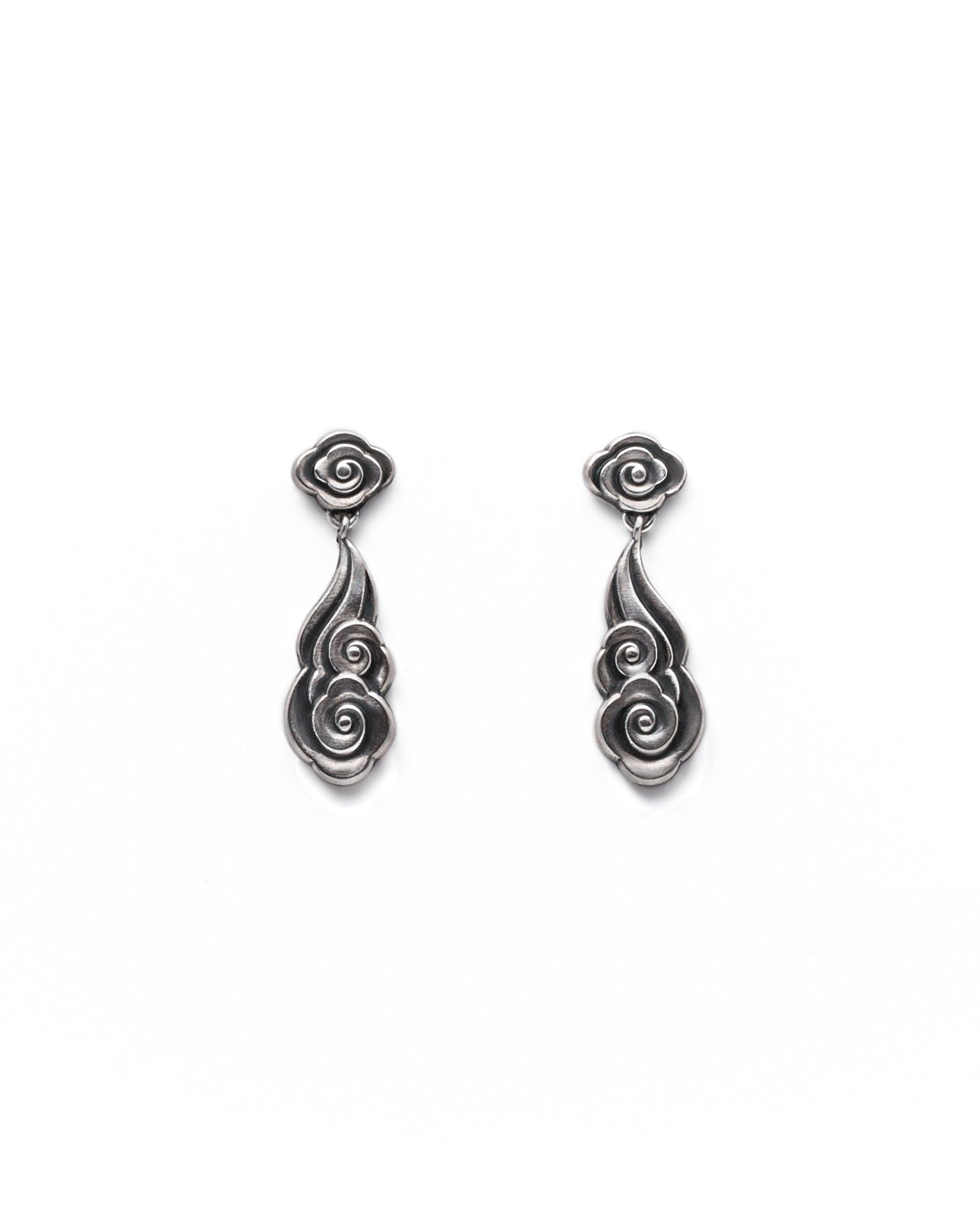 Auspicious Cloud Drop Earrings